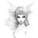 fairy tattoo design idea
