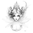 fairy tattoo design idea