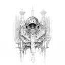 memory for a person lost  tattoo design idea