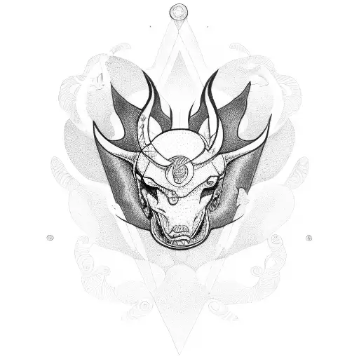 innocence heart devil mind tattoo design idea