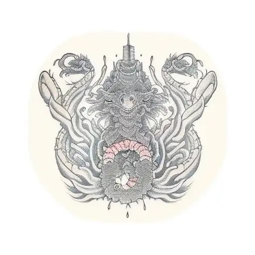 21 no shrimp  tattoo design idea