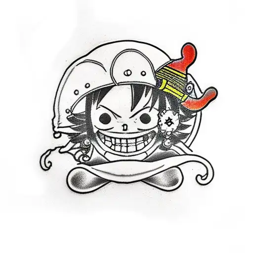 luffy tattoo design idea