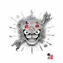 luffy gear 4 tattoo design idea