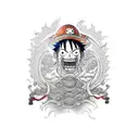luffy gear 4 tattoo design idea