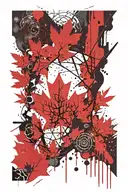 canada outdoors arm sleeve tattoo design idea