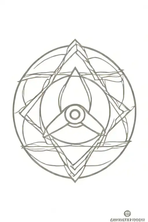 Celtic knot evil eye symbol integrated tattoo design idea