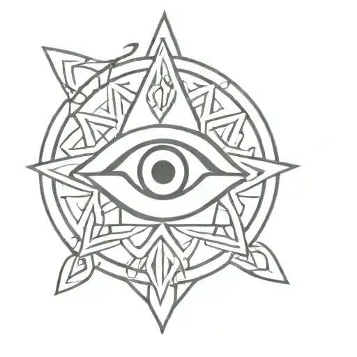 Celtic Irish evil eye tattoo tattoo design idea