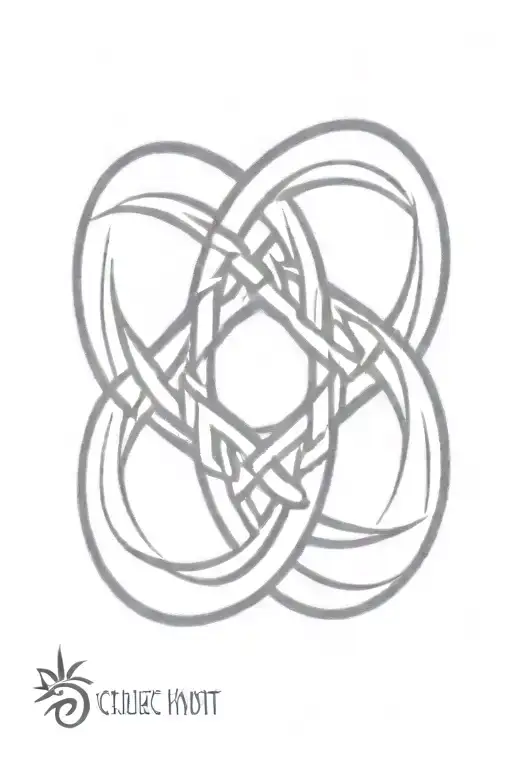 Celtic knot evil eye tattoo design idea