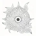 Celtic Irish evil eye tattoo tattoo design idea