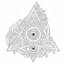 Celtic Irish evil eye tattoo tattoo design idea