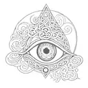 Celtic Irish evil eye tattoo tattoo design idea