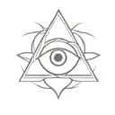 Celtic evil eye symbol integrated tattoo design idea