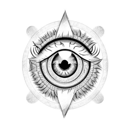 Eye, dragon tattoo design idea