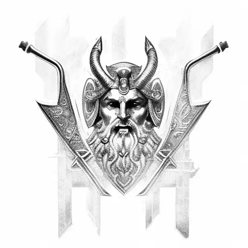zeus charmed armour tattoo design idea