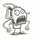 cartoon character tattoo design idea