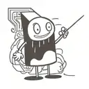 cartoon character tattoo design idea