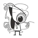 cartoon character tattoo design idea