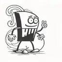 cartoon character tattoo design idea