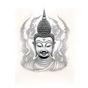 bouddha vs tengu tattoo design idea