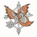 boredom symbol tattoo design idea