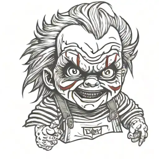 chucky tattoo design idea