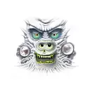 monster  tattoo design idea