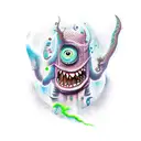 monster  tattoo design idea