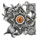 boredom symbol tattoo design idea