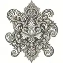damask ornamental black tattoo tattoo design idea