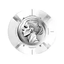 flipping coin tattoo design idea