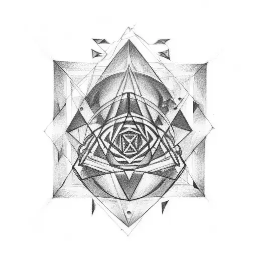 make me a tattoo of only black paint that has the number 369 of Nikola Tesla and the golden ratio tattoo design idea