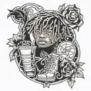 juice Wrld tattoo design idea