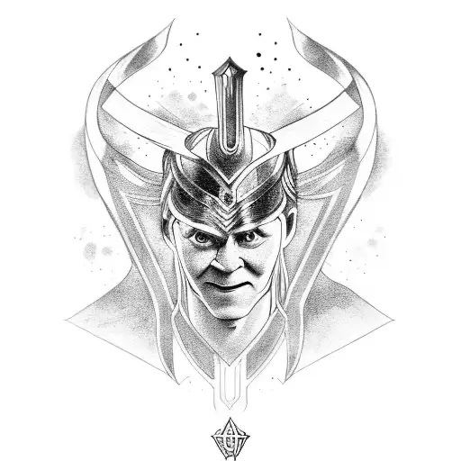 children of loki tattoo design idea
