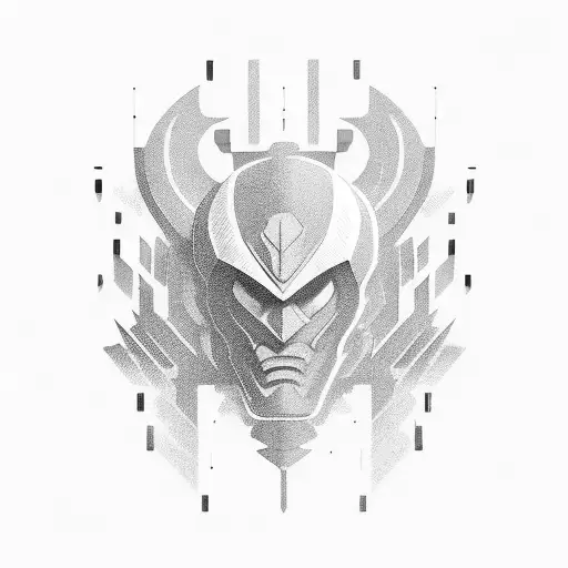 be your own hero in symbol tattoo design idea