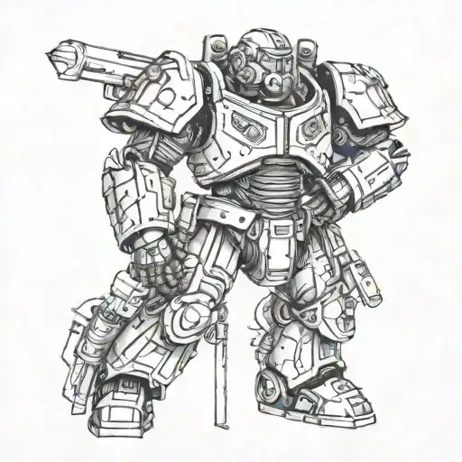 Ad Victoriam, Power Armor, Brotherhood of Steel tattoo design idea