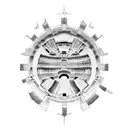 colosseum tattoo design idea