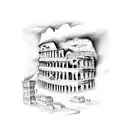 colosseum tattoo design idea