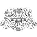 buddhist emptiness using lightning tattoo design idea