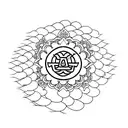 buddhist emptiness using lightning tattoo design idea