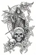 charon tattoo design idea