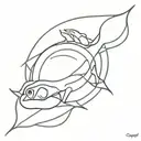 ray blanket tattoo design idea