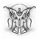 anubis and libra  tattoo design idea