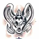 anubis and libra  tattoo design idea