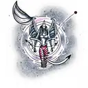 anubis and libra  tattoo design idea