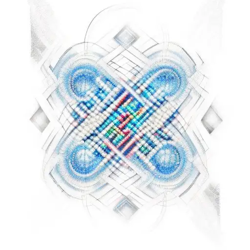 Absolutely, here is the updated detailed description incorporating the blue DNA double helix:  **Design Details**:  1. * tattoo design idea
