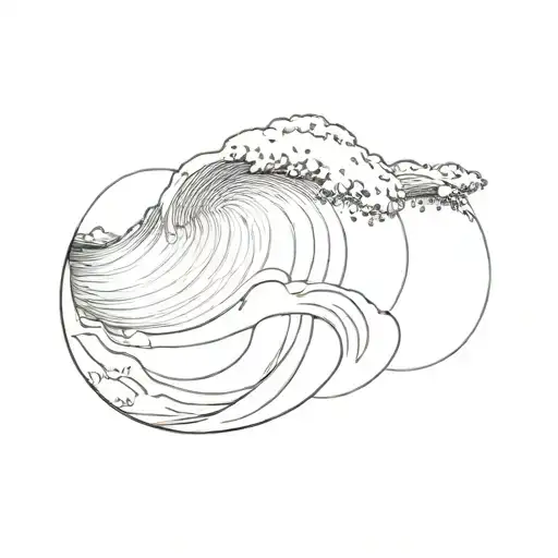 Frank Ocean Wave tattoo design idea