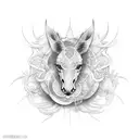 half full glass tattoo design idea