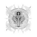 Ankh Symbol tattoo design idea