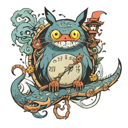 Ghibli  tattoo design idea