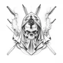 holy trinity  tattoo design idea